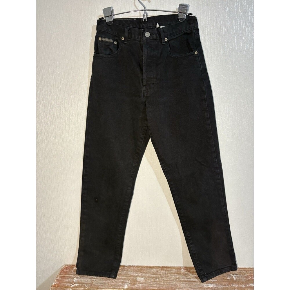 Vintage Calvin Klein Straight Leg Black Button Fly Jean 5 Pocket Women 5 Y2K 90s
